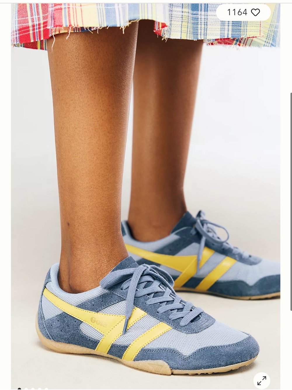 Gola Women’s Cascade Trainer Sneakers Air Moonlight Pollen Gum US 7.5